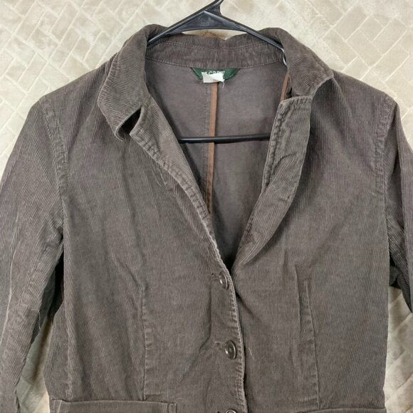 J Crew Womens 6 Corduroy Blazer Jacket Dark Brown Button Front 100% Cotton - Picture 2 of 15